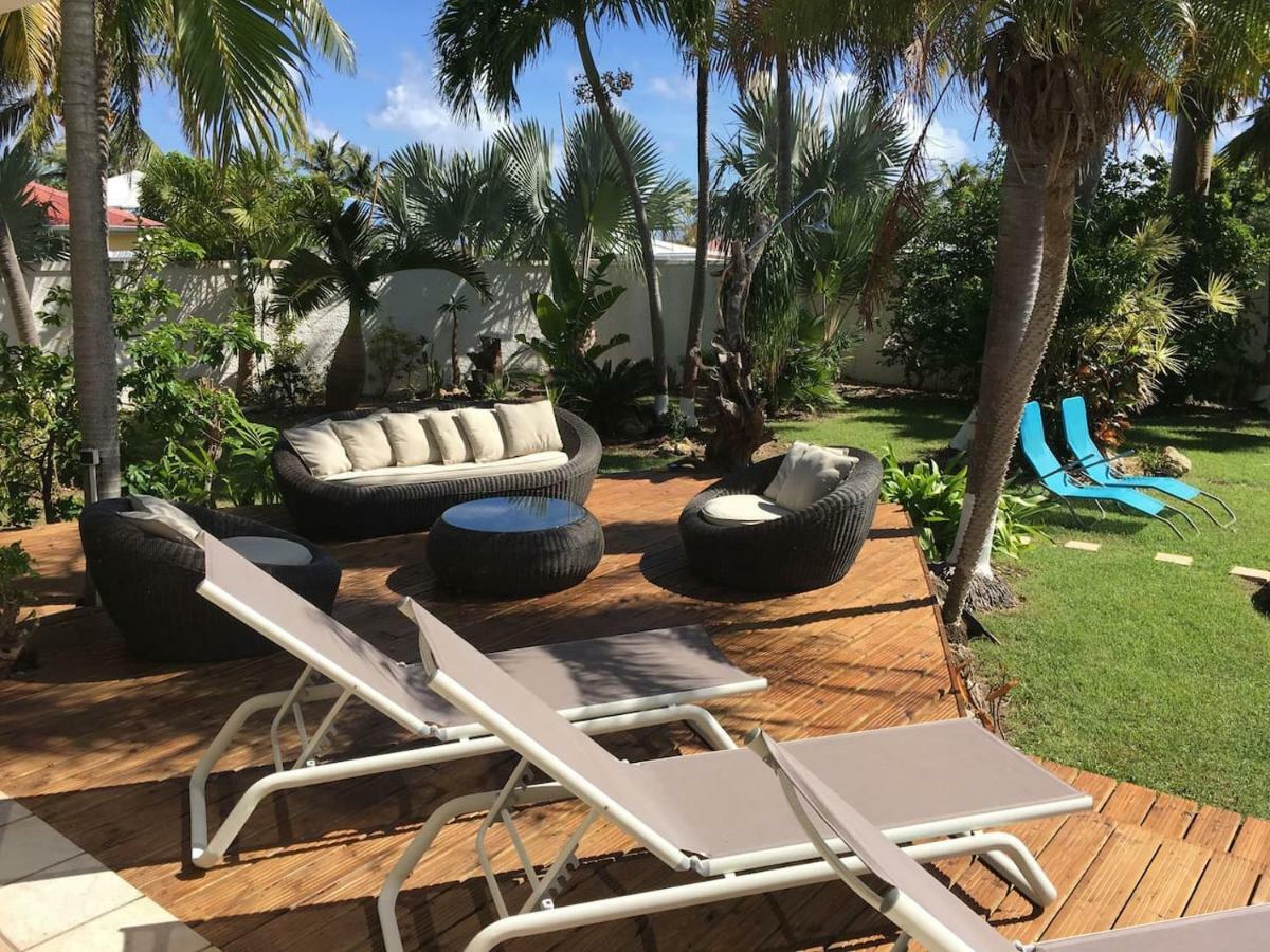 Villa Iguanou Et Piscine En Bord De Mer Proche Plages Marina Et Golf Saint-Francois  Esterno foto