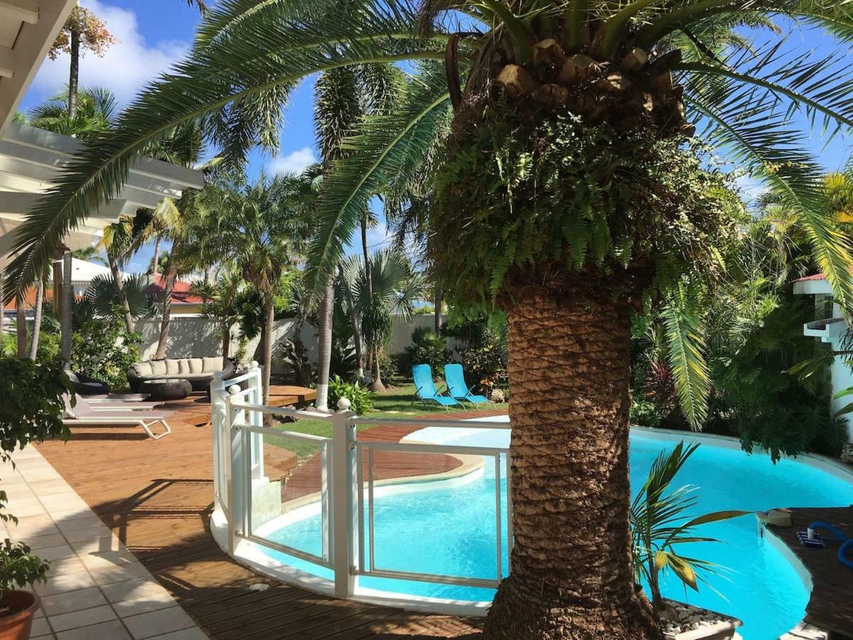 Villa Iguanou Et Piscine En Bord De Mer Proche Plages Marina Et Golf Saint-Francois  Esterno foto