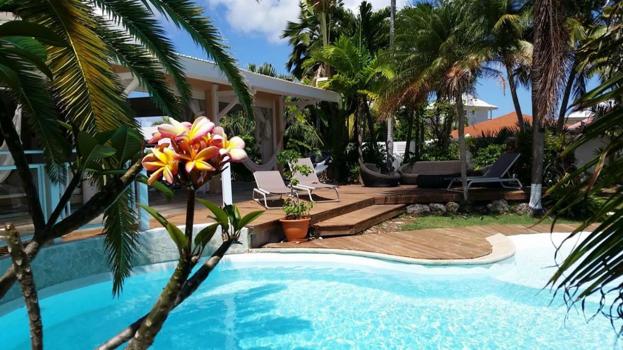 Villa Iguanou Et Piscine En Bord De Mer Proche Plages Marina Et Golf Saint-Francois  Esterno foto
